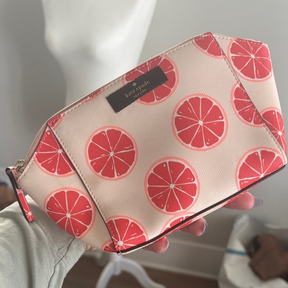 kate spade Handbags - Kate Spade Citrus Print Cosmetic Bag